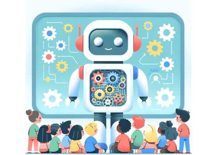emo robot inteligente robot para niños de la escuela